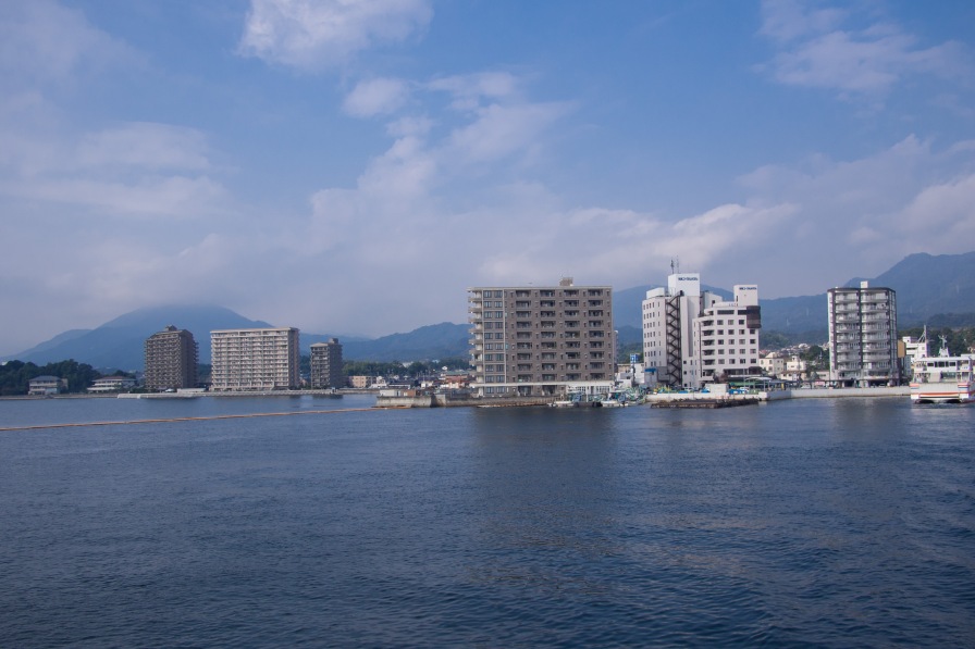 View of Hiroshima from the sea